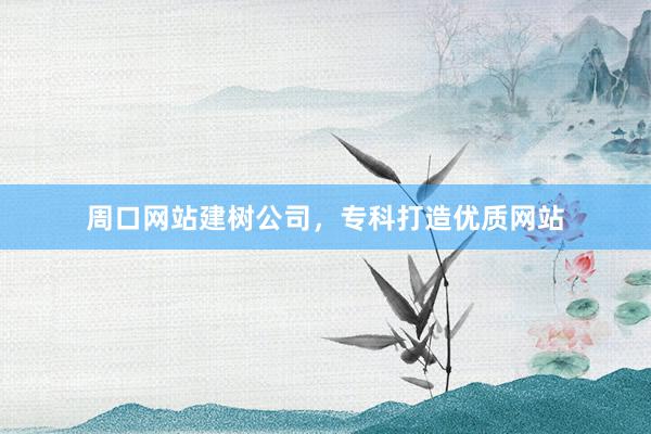 周口网站建树公司，专科打造优质网站